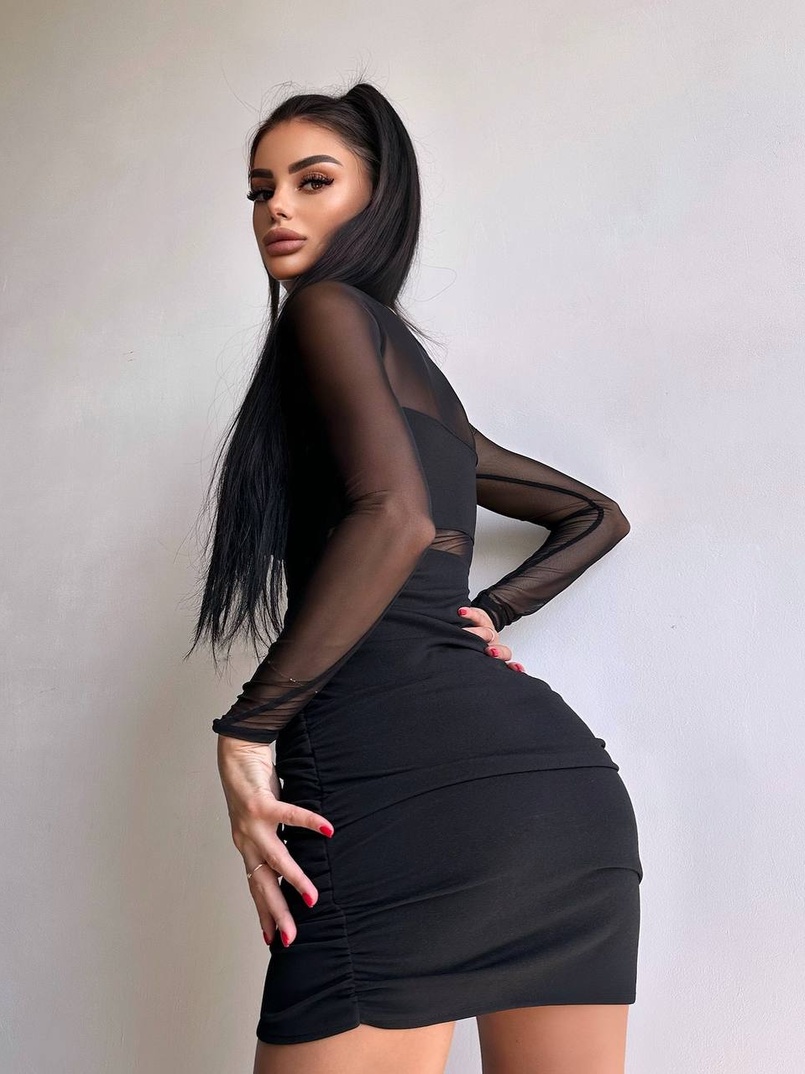 Сукня з драпіруванням  | PUSHKA SHOP