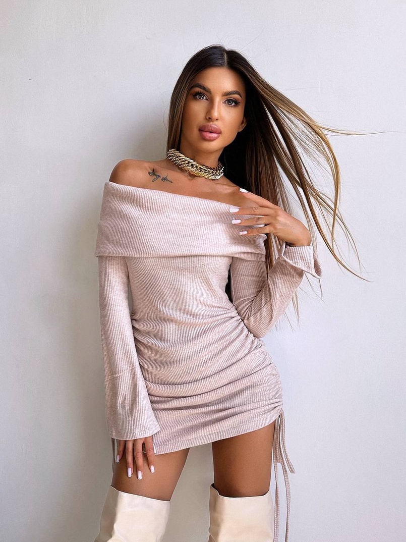 Трикотажна сукня міні  | PUSHKA SHOP