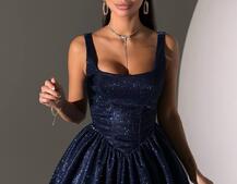 Сяюча корсетна  сукня міні  | PUSHKA SHOP