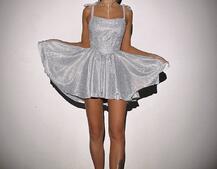 Блискуча корсетна сукня з пишною подвійною спідницею | PUSHKA SHOP