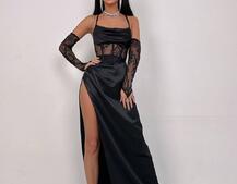 Комплект: корсет+ рукавички + спідниця максі | PUSHKA SHOP