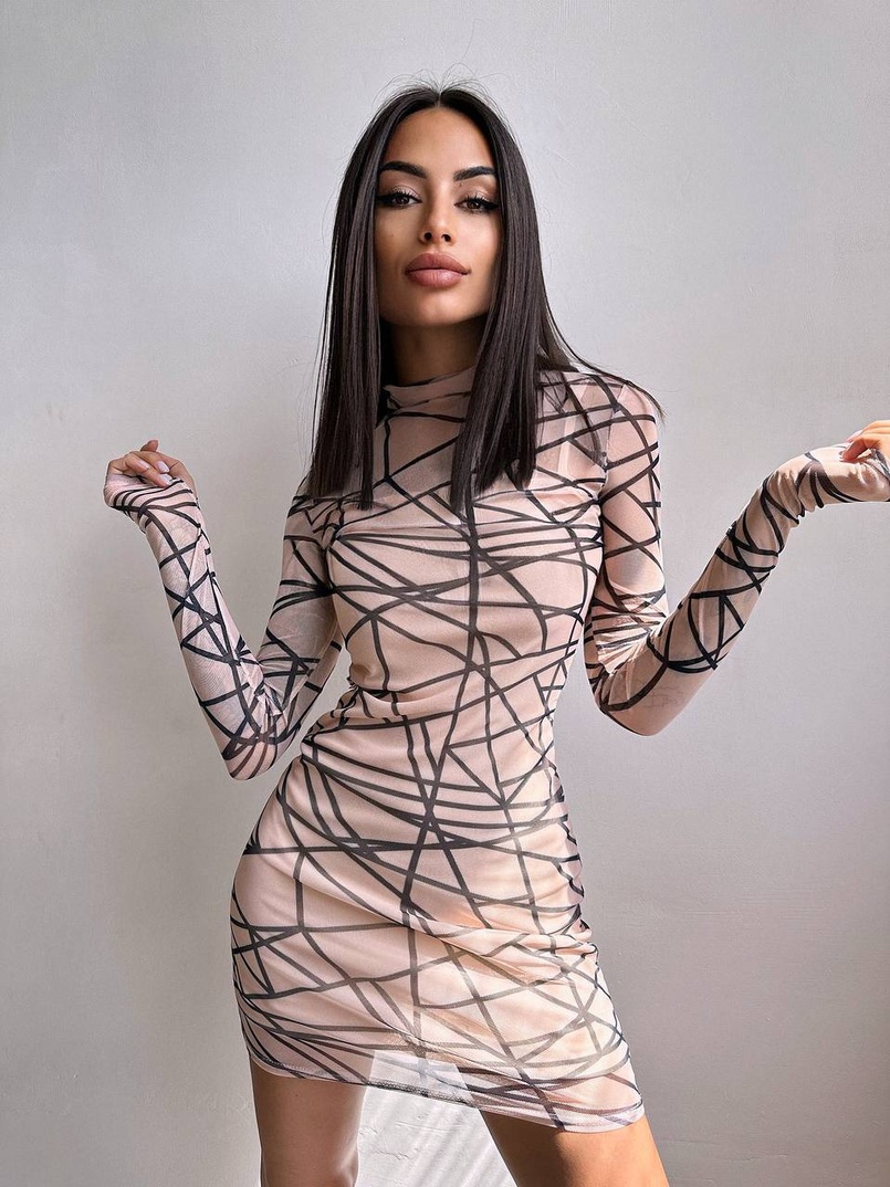 Міні сукня з принтом Міні сукня з принтом | PUSHKA SHOP