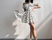 Сукня- міні у квітковий принт Сукня- міні у квітковий принт | PUSHKA SHOP