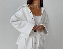 Комплект: тёплая рубашка на кнопках + джоггеры Комплект: тёплая рубашка на кнопках + джоггеры | PUSHKA SHOP