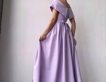 Сукня максі  з відкритими плечима та розрізом на спідниці Сукня максі  з відкритими плечима та розрізом на спідниці | PUSHKA SHOP