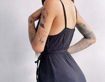 Муслиновое платье с запахом  | PUSHKA SHOP