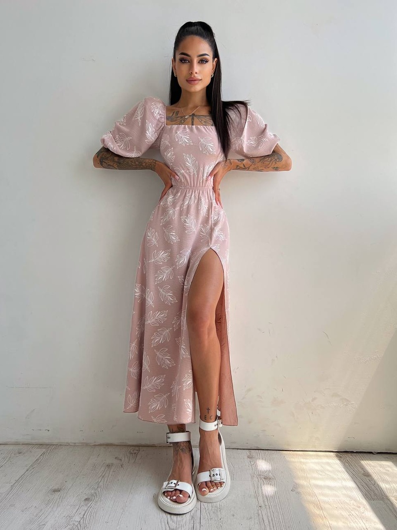 Улюблена сукня міді зі шнурівкою на спинці в нових кольорах Улюблена сукня міді зі шнурівкою на спинці в нових кольорах | PUSHKA SHOP