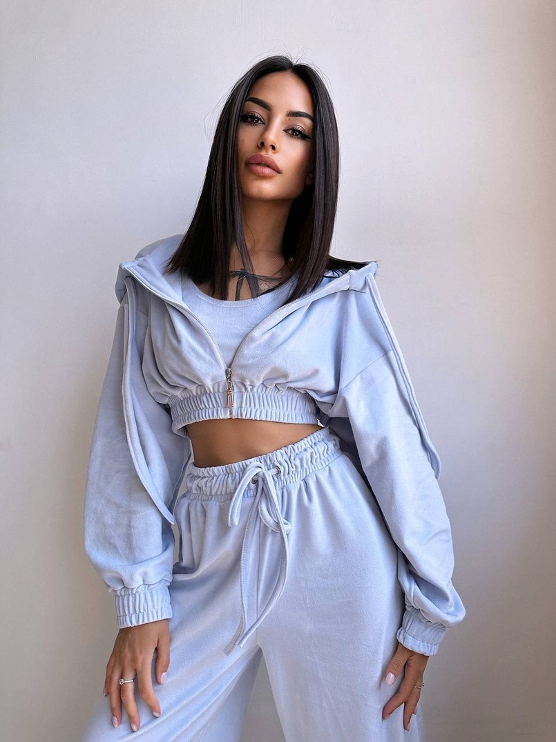 Велюровий комплект трійка  | PUSHKA SHOP