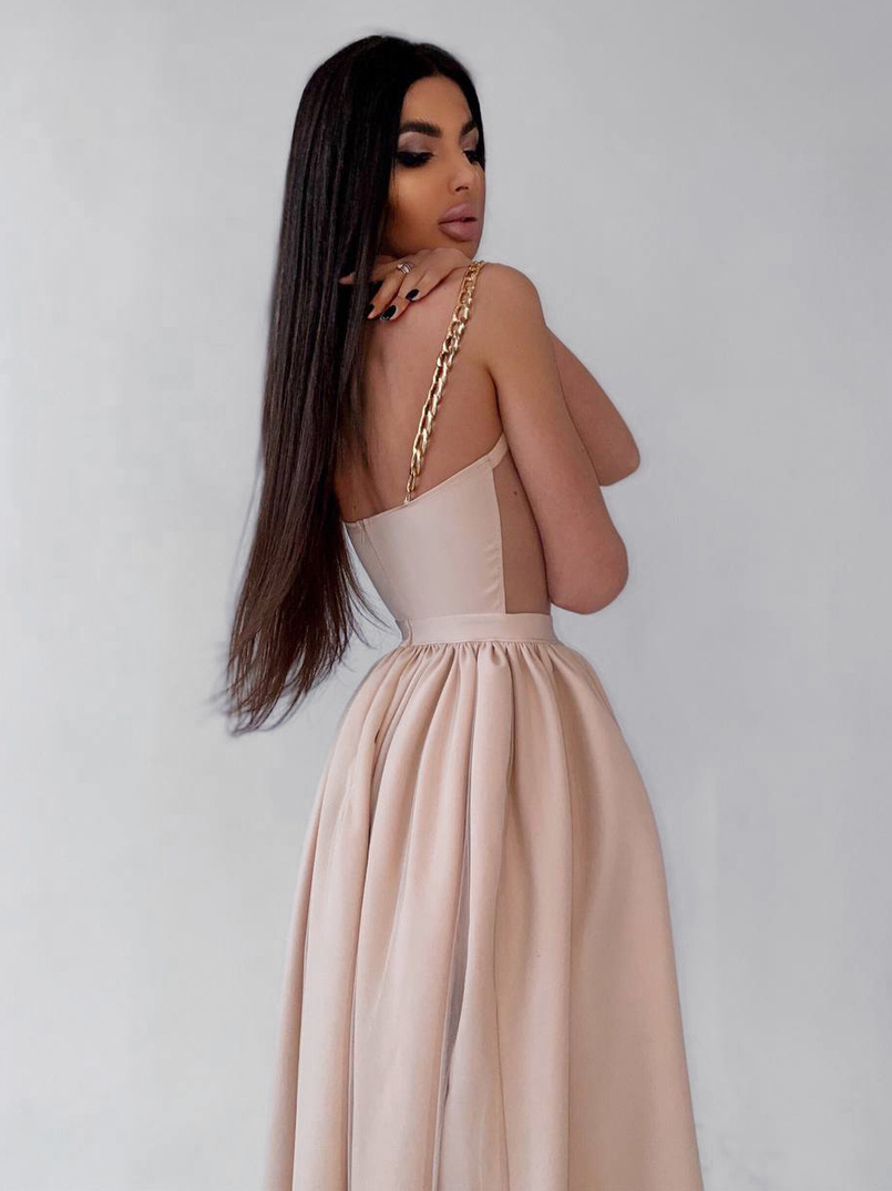 Платье-бюстье с чашечками и элементами корсета Платье-бюстье с чашечками и элементами корсета | PUSHKA SHOP