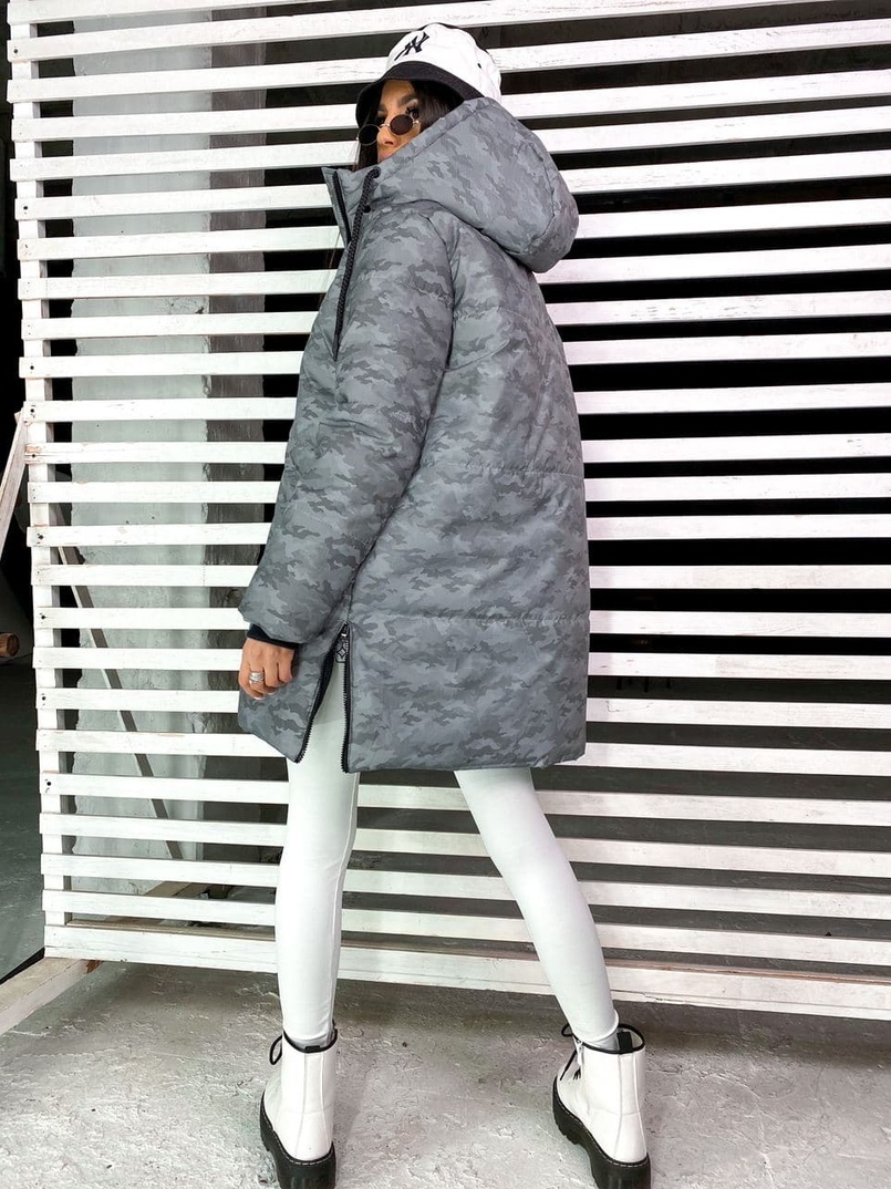 Тёплая рефлективная куртка с капюшоном ❄️ | PUSHKA SHOP