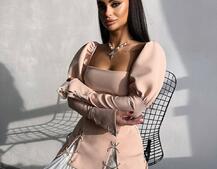 Сукня з об'ємними рукавами + спідниця з воланами Сукня з об'ємними рукавами + спідниця з воланами | PUSHKA SHOP