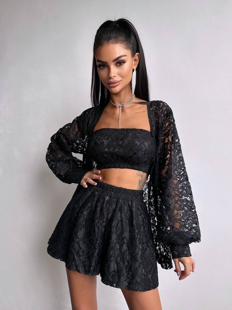 Мереживний комплект трійка  | PUSHKA SHOP