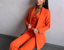 Костюм: піджак на підкладці, штани кльош+ жилет  | PUSHKA SHOP