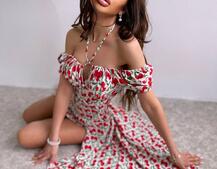 Сукня- міді з принтом Сукня- міді з принтом | PUSHKA SHOP