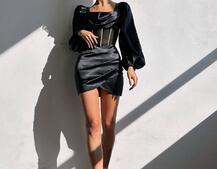 Комплект: корсет, декорований стразами + спідниця міні з драпіруванням Ручна робота Комплект: корсет, декорований стразами + спідниця міні з драпіруванням Ручна робота | PUSHKA SHOP