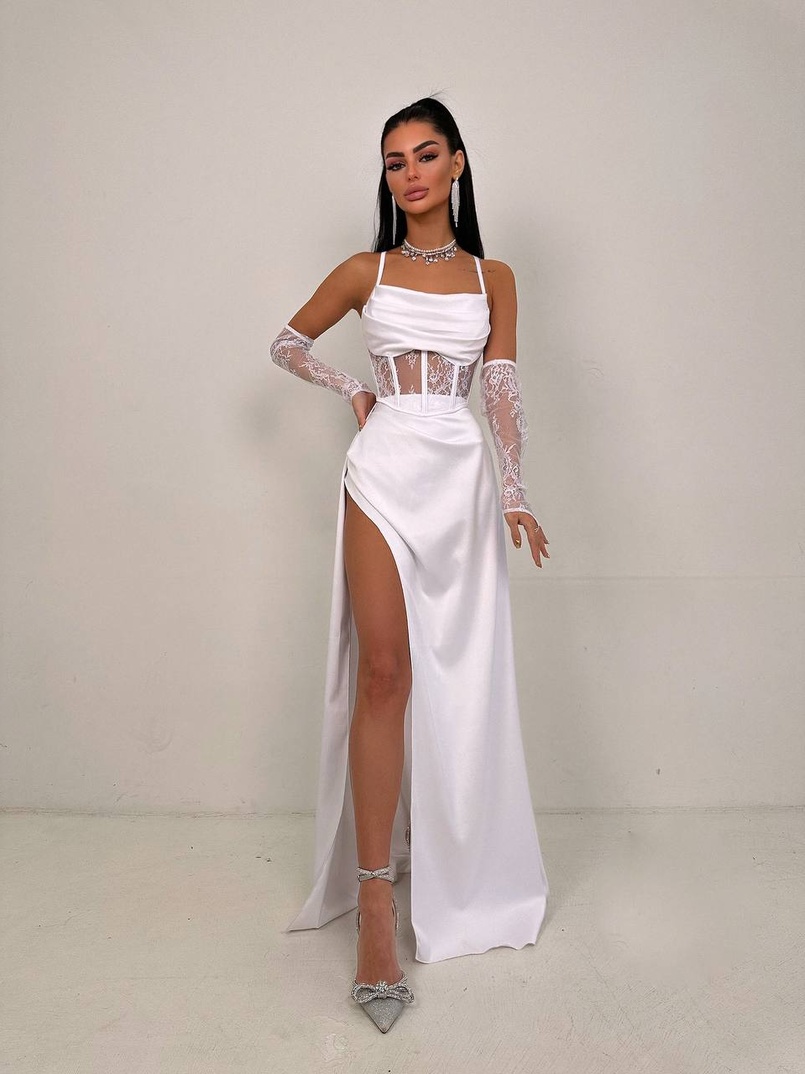 Комплект: корсет+ рукавички + спідниця максі | PUSHKA SHOP