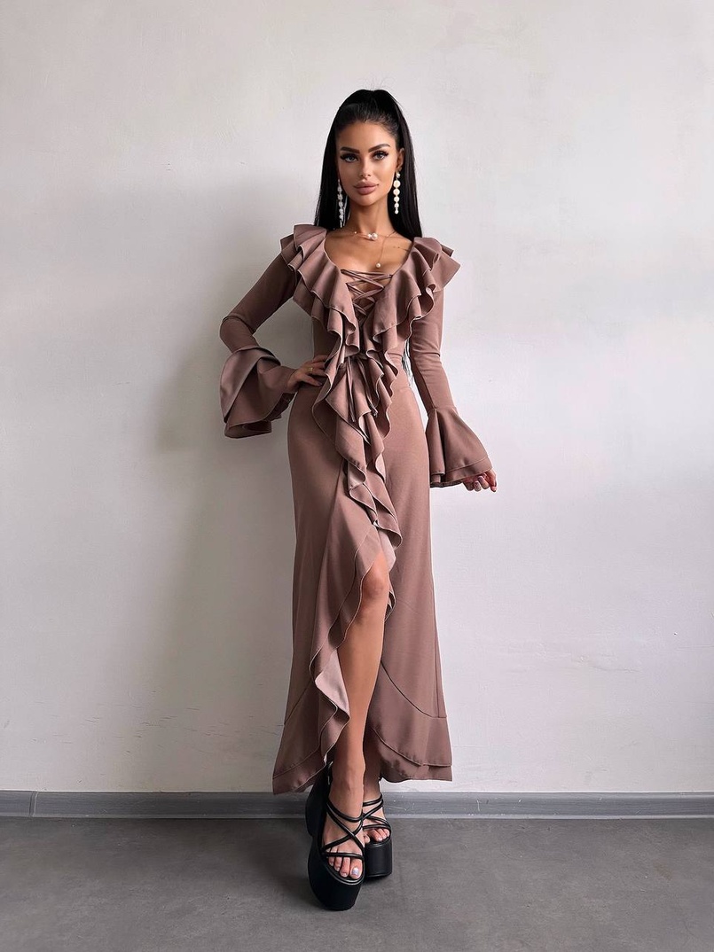 Сукня з воланами  | PUSHKA SHOP