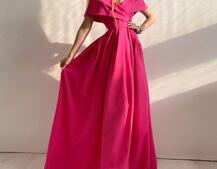 Платье-макси с разрезом | PUSHKA SHOP