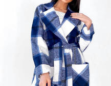 Кашемировое пальто в клетку на подкладке Кашемировое пальто в клетку на подкладке | PUSHKA SHOP