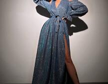 Сяюча сукня максі | PUSHKA SHOP