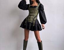 Комплект: сукня + корсет  | PUSHKA SHOP