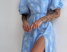 Улюблена сукня міді зі шнурівкою на спинці в нових кольорах Улюблена сукня міді зі шнурівкою на спинці в нових кольорах | PUSHKA SHOP