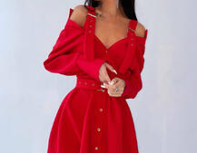 Платье-рубашка на плечиках | PUSHKA SHOP