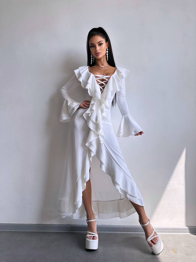 Сукня з воланами  | PUSHKA SHOP