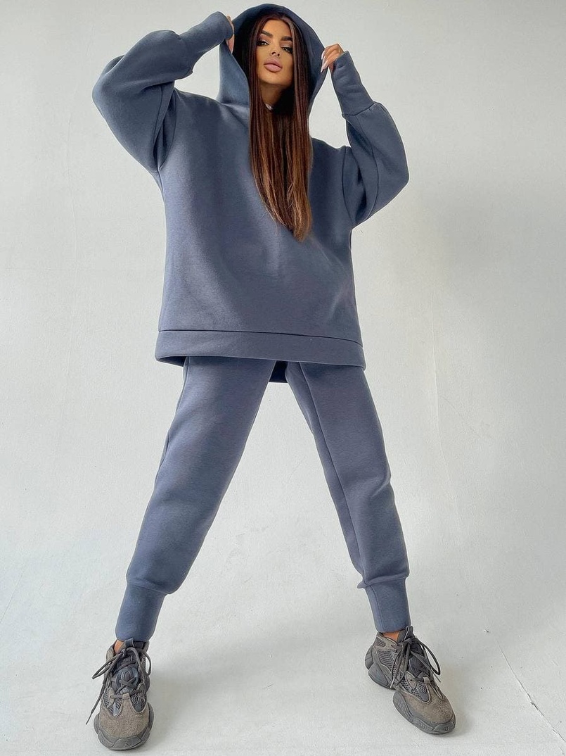 Тёплый комплект: худи + спортивные штаны Тёплый комплект: худи + спортивные штаны | PUSHKA SHOP