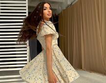 Летнее цветочное платье с завязками на груди Летнее цветочное платье с завязками на груди | PUSHKA SHOP