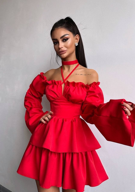 Сукня з чокером  | PUSHKA SHOP