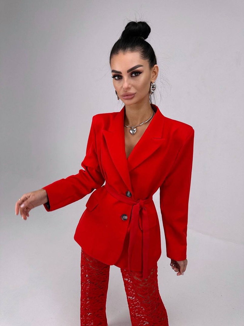 Комплект: мереживний корсет бюстьє + штани + піджак  | PUSHKA SHOP