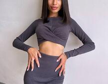 Комплект: топ + спідниця с розрізами Комплект: топ + спідниця с розрізами | PUSHKA SHOP