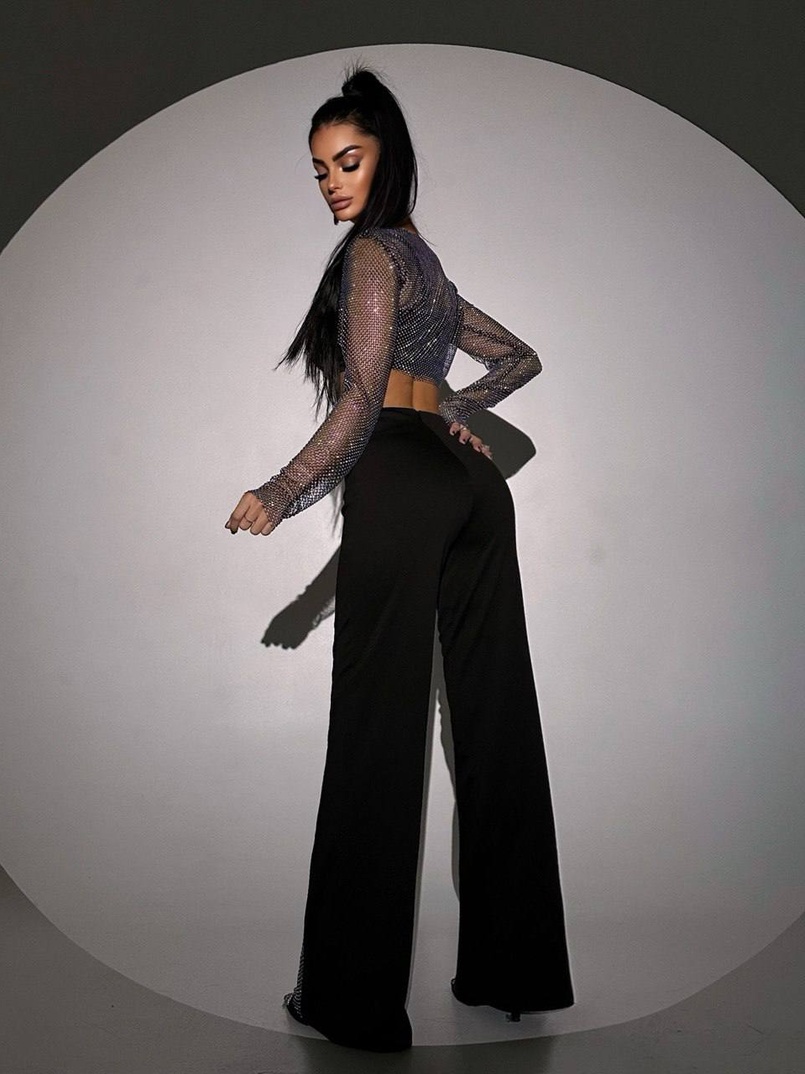Комплект: сяючий топ + штани | PUSHKA SHOP