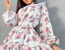 Платье со съёмным воротничком и подъюбником Платье со съёмным воротничком и подъюбником | PUSHKA SHOP