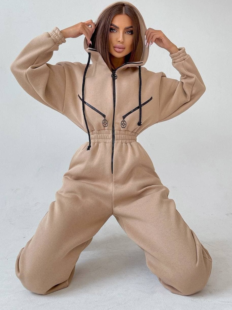 Тёплый комбинезон на молнии  | PUSHKA SHOP