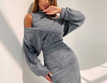 Трикотажна сукня-двійка  | PUSHKA SHOP
