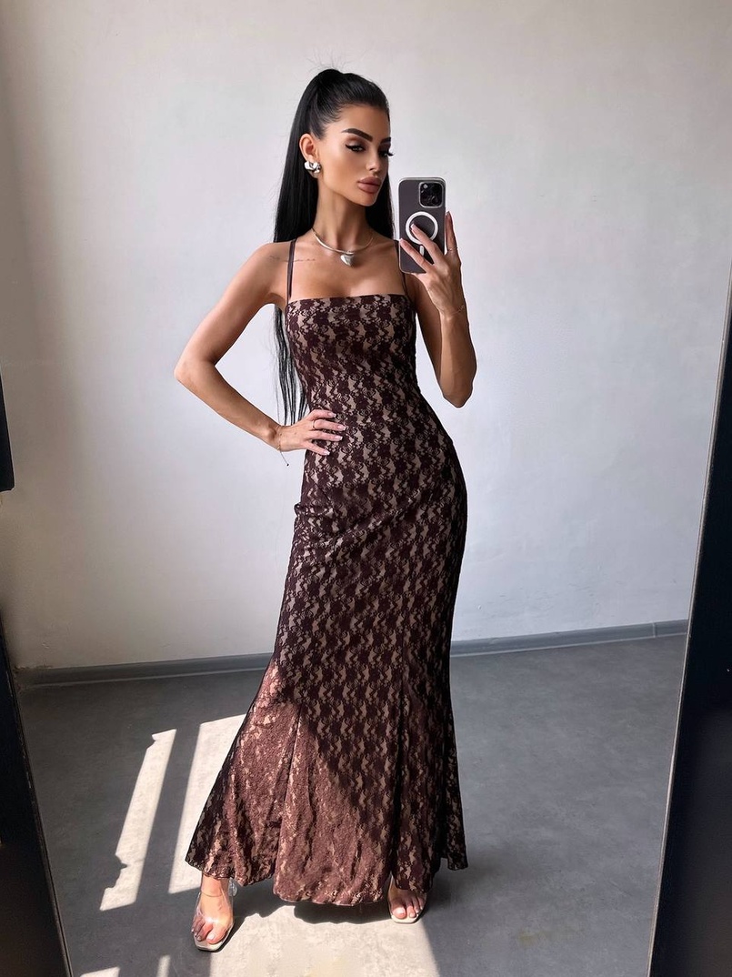 Мереживна сукня максі   | PUSHKA SHOP