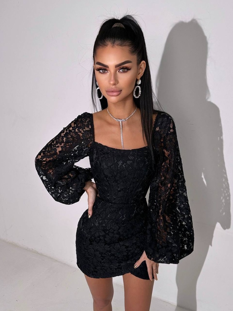 Мереживний комплект: корсет + спідниця міні | PUSHKA SHOP