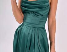 Атласний комплект: корсет + спідниця максі  | PUSHKA SHOP