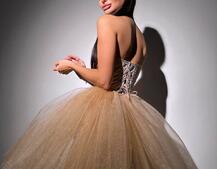 Комплект: корсет, декорований стразами + пишна фатинова спідниця Комплект: корсет, декорований стразами + пишна фатинова спідниця | PUSHKA SHOP