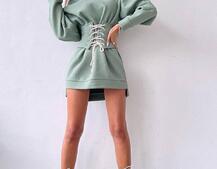 Тёплое уютное худи на флисе + корсет на шнуровке  Можно носить с корсетом и без  Тёплое уютное худи на флисе + корсет на шнуровке  Можно носить с корсетом и без  | PUSHKA SHOP