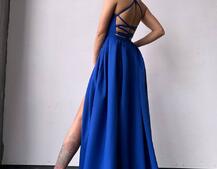 Сукня максі зі шнурівкою на спинці Сукня максі зі шнурівкою на спинці | PUSHKA SHOP