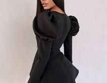 Сукня з об'ємними рукавами + спідниця з воланами | PUSHKA SHOP