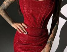 Сяюча корсетна  сукня міні  | PUSHKA SHOP