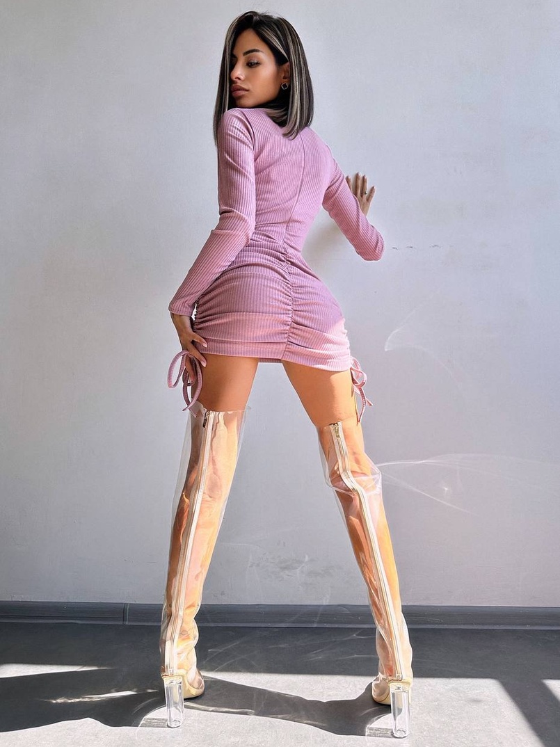 Сукня-міні  з елементами корсету  Довжину спідниці можна регулювати  | PUSHKA SHOP