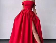 Сукня максі з відкритими плечима  | PUSHKA SHOP