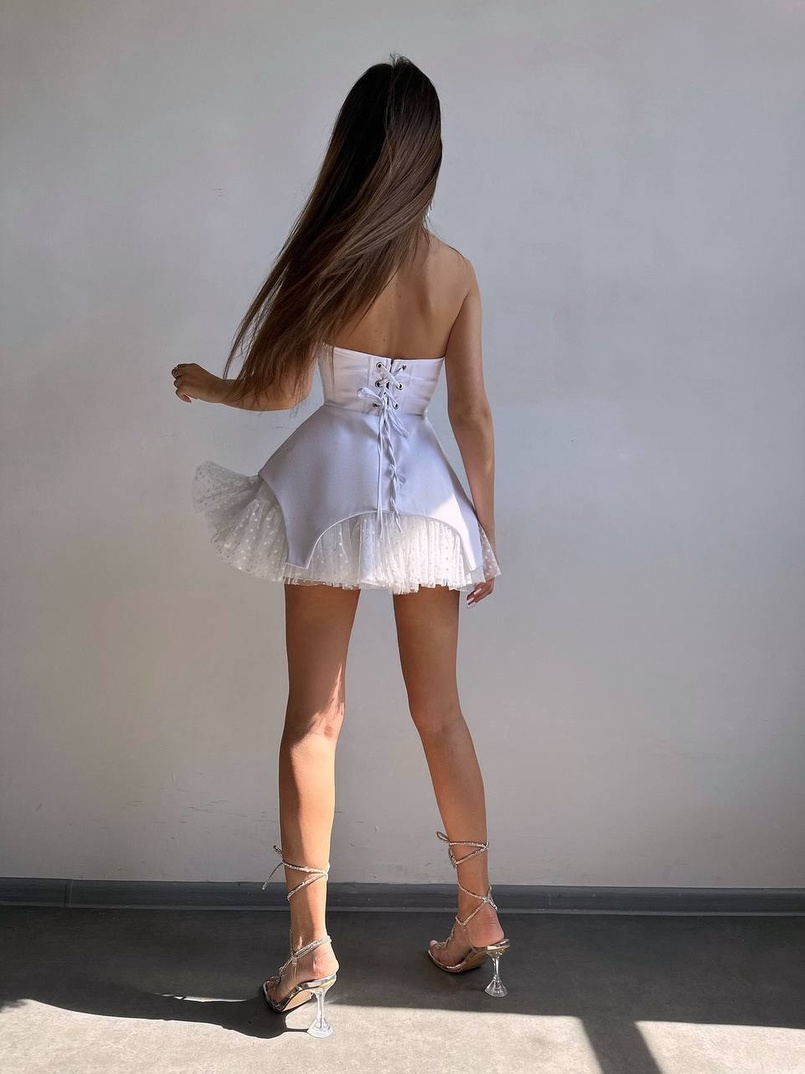 Атласна корсетна сукня  Атласна корсетна сукня  | PUSHKA SHOP