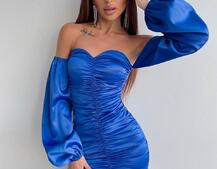 Атласна сукня з драпіруванням Атласна сукня з драпіруванням | PUSHKA SHOP