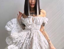 Муслинова сукня з принтом | PUSHKA SHOP